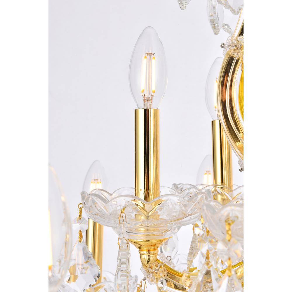 Maria Theresa 19 light Gold Chandelier Clear Royal Cut Crystal. Picture 4