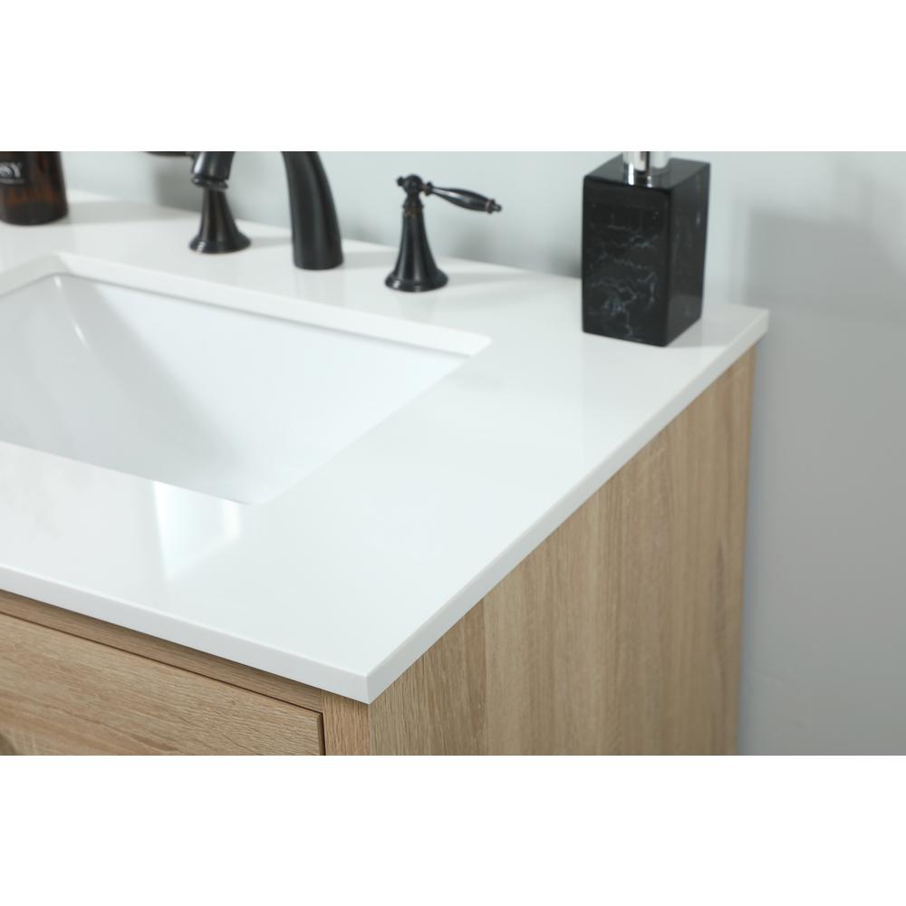 30 inch Single bathroom vanity in mango wood. Picture 5