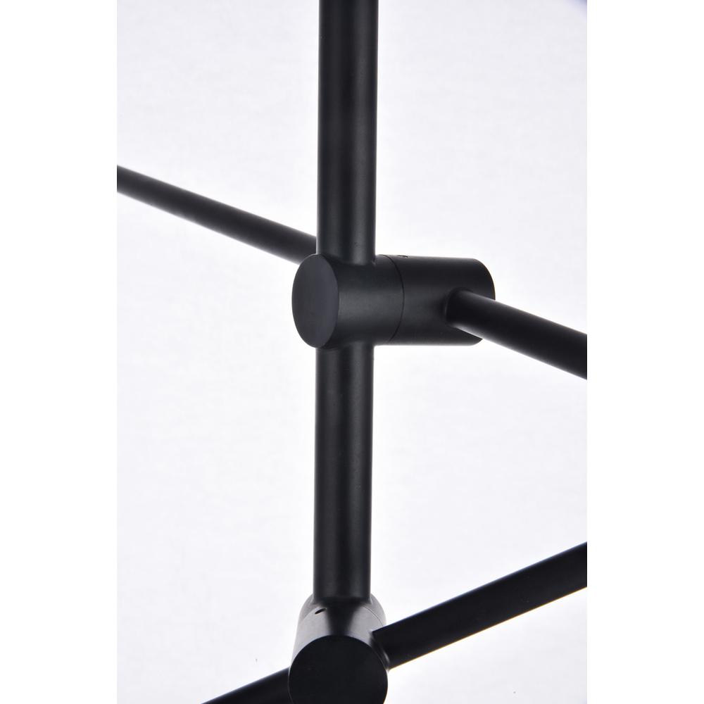 Axel 6 Lights Black Pendant. Picture 4