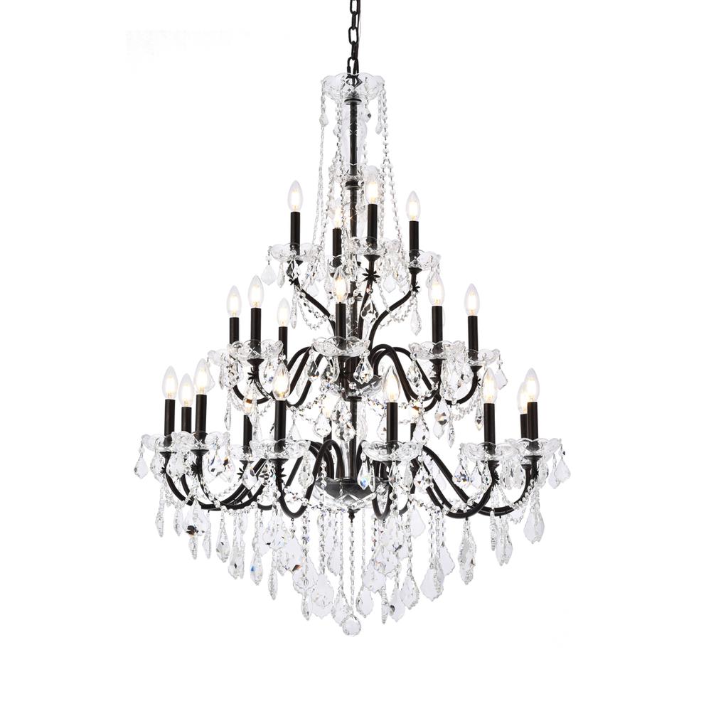 St. Francis 24 light Dark Bronze Chandelier Clear Royal Cut Crystal. Picture 2