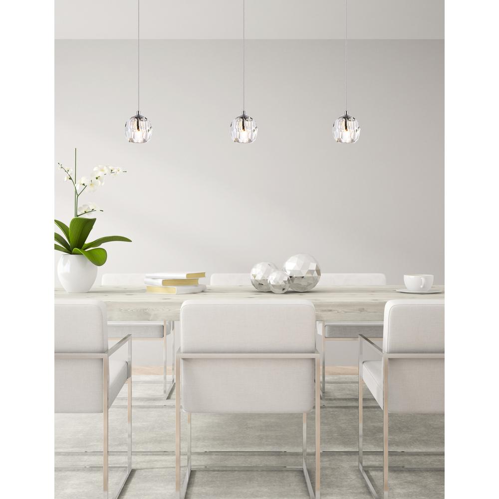 Eren 3 lights Chrome pendant. Picture 6