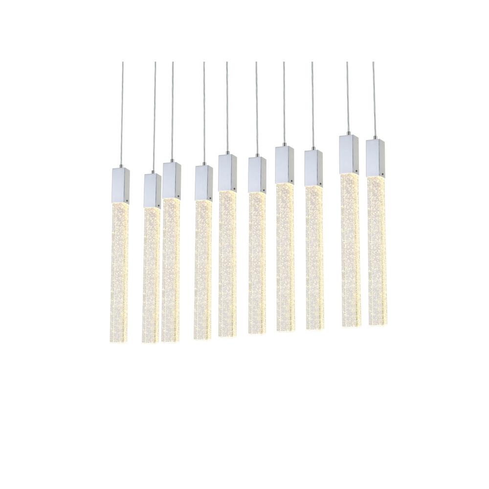 Weston 10 lights pendant in chrome. Picture 2