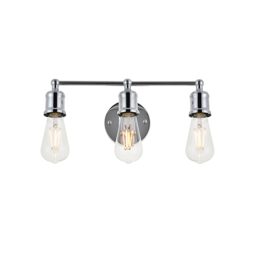 Serif 3 light chrome Wall Sconce. Picture 6