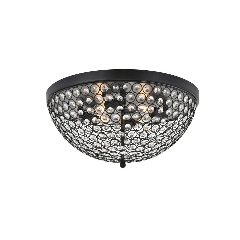 Taye 4 light Matte Black Flush Mount. Picture 3