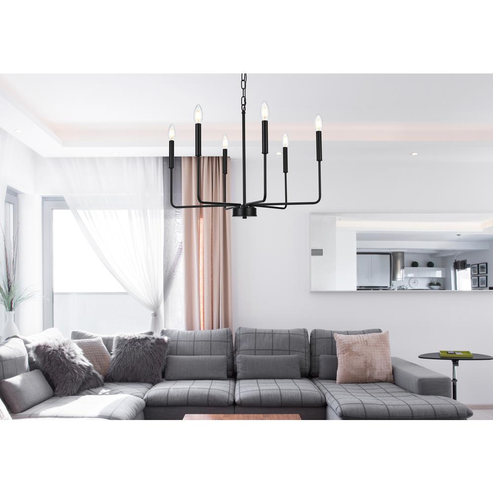 Willa 26 inch Pendant Light in Black. Picture 7