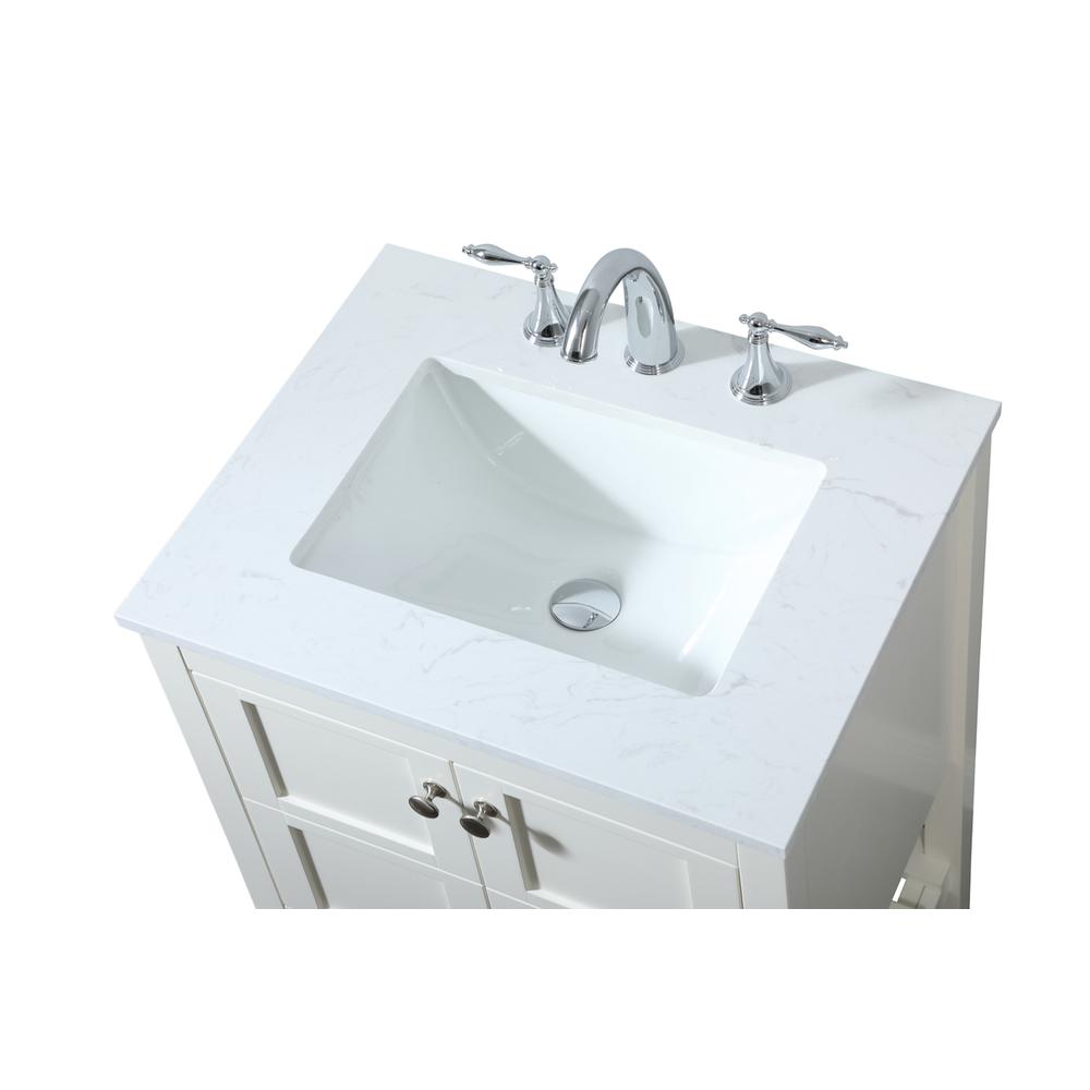 24 inch Single bathroom vanity in white. Picture 10