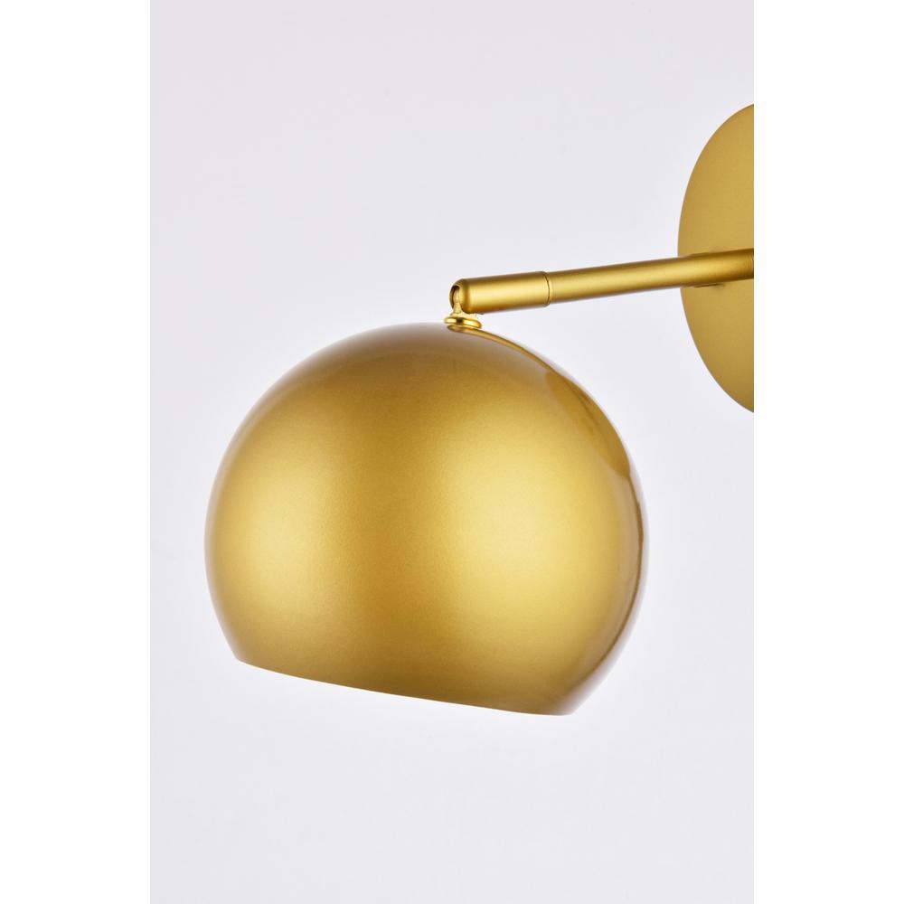 Othello 1 light brass wall sconce. Picture 4