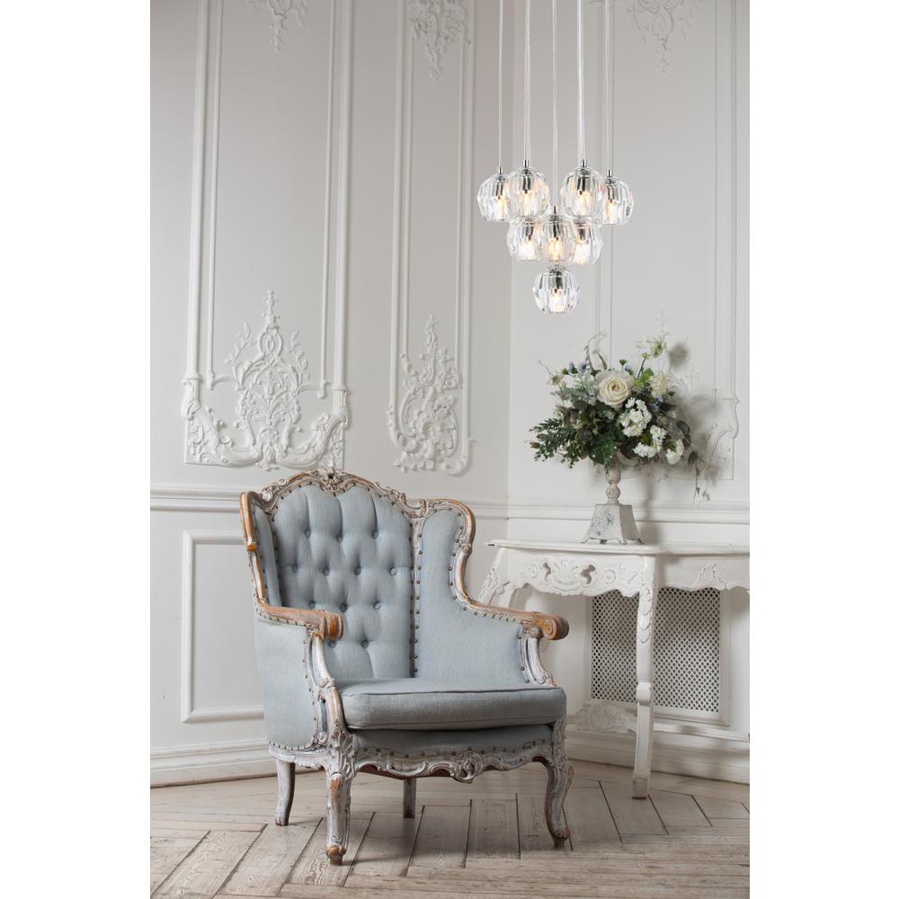 Eren 10 lights Chrome pendant. Picture 7