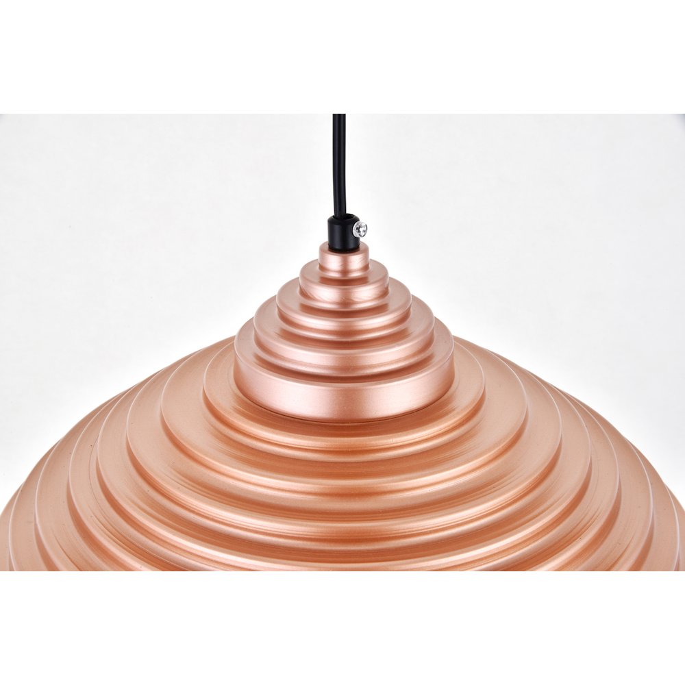 Circa 1 Light Honey Gold Pendant. Picture 5