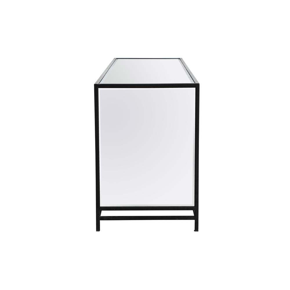 James 72 in. mirrored tv stand in black. Picture 9