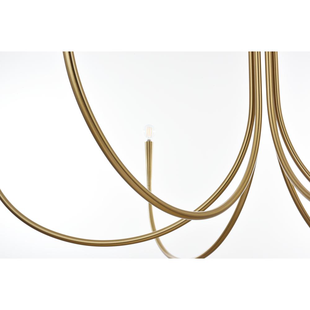 Layne 55 inch chandelier in Gold. Picture 5