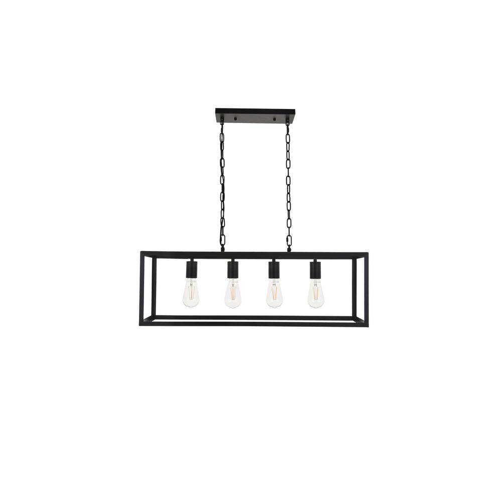 Resolute 4 light black Pendant. Picture 2