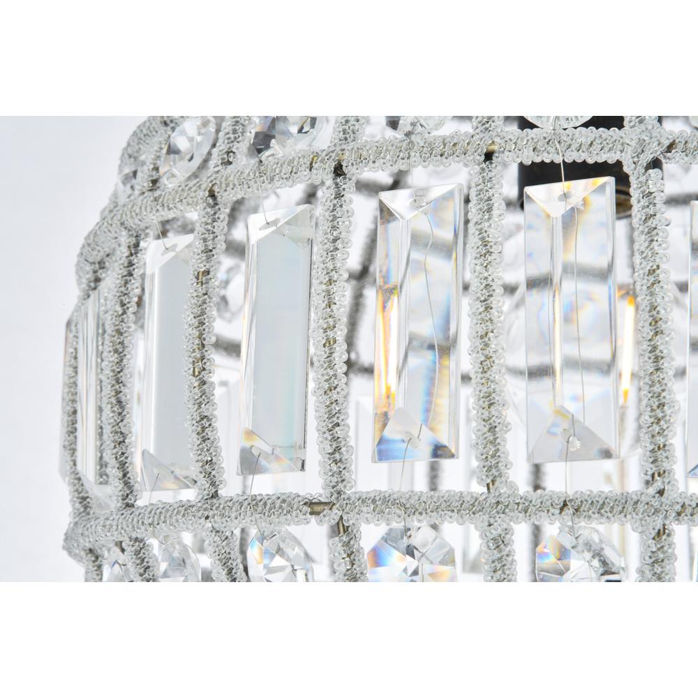 Olivia 1 light Dark Bronze Pendant Clear Royal Cut Crystal. Picture 4