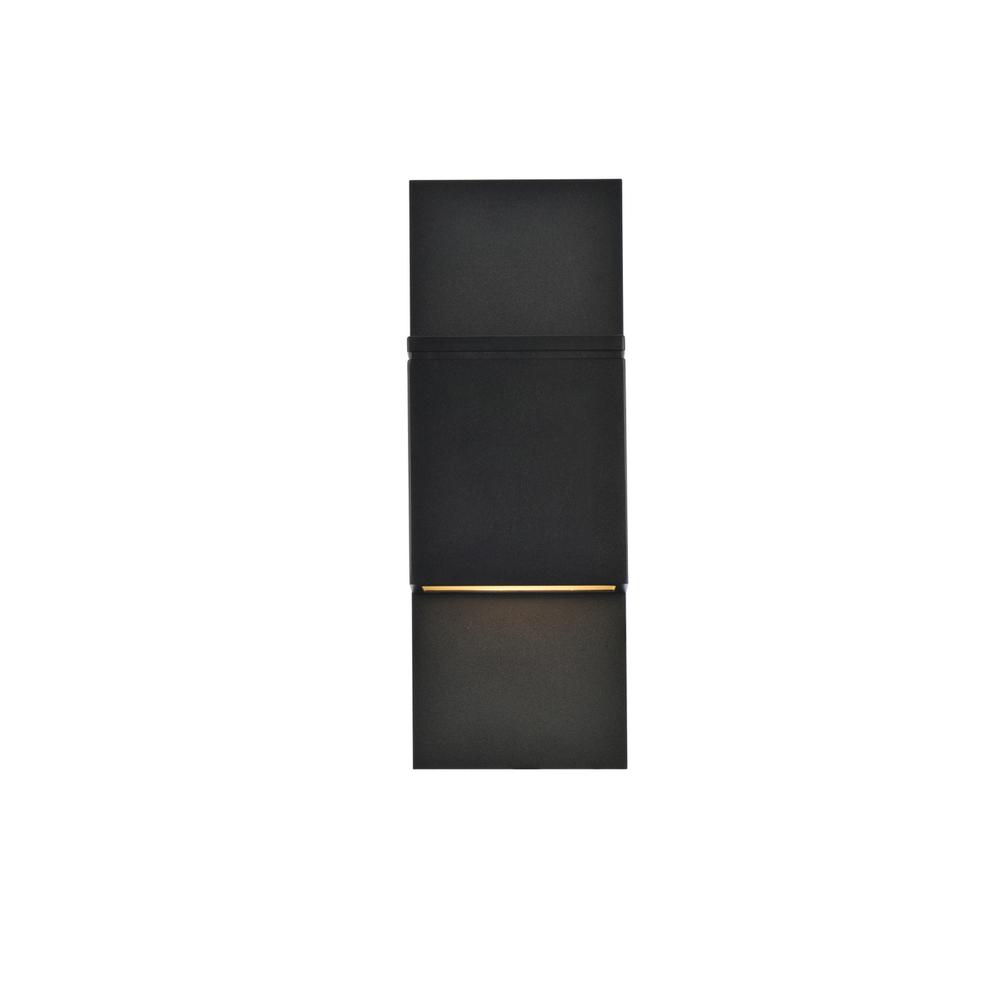 Raine Integrated LED wall sconce  in black. Picture 1