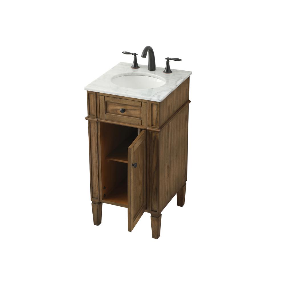 18 inch Single bathroom vanity in driftwood. Picture 9