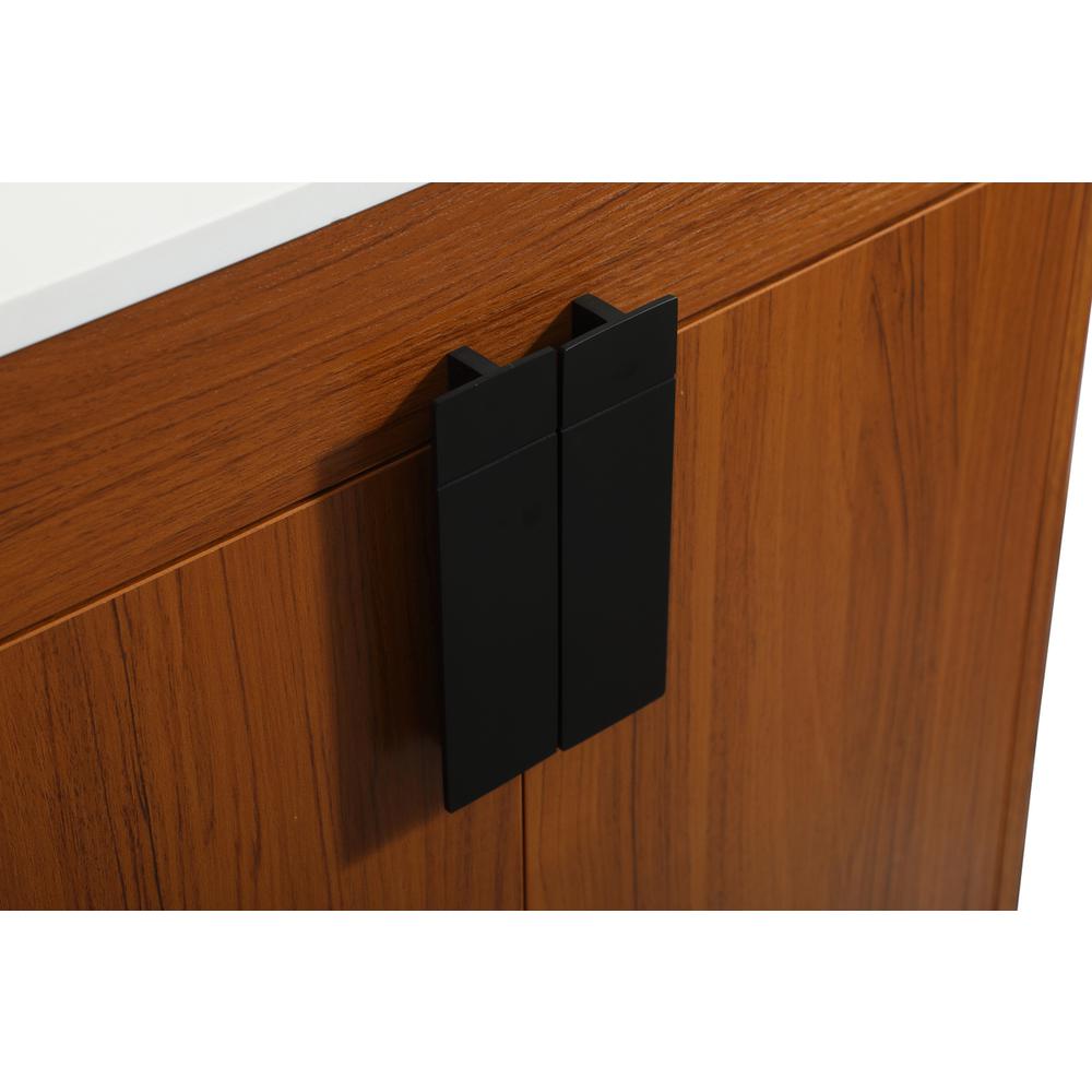 24 inch Single bathroom vanity in teak. Picture 12