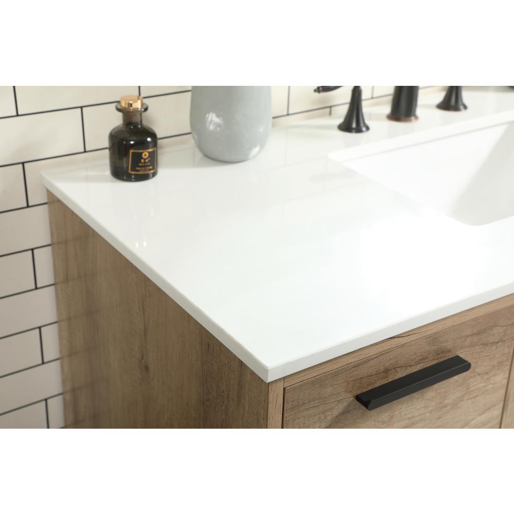 48 inch Single bathroom vanity in natural oak. Picture 5