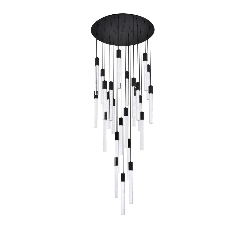 Weston 25 lights pendant in black. Picture 6