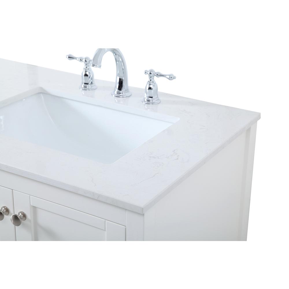 72 inch Double Bathroom Vanity in White. Picture 10