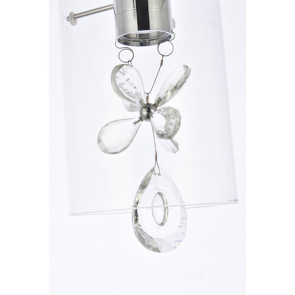 Hana 1 light Chrome Pendant. Picture 4