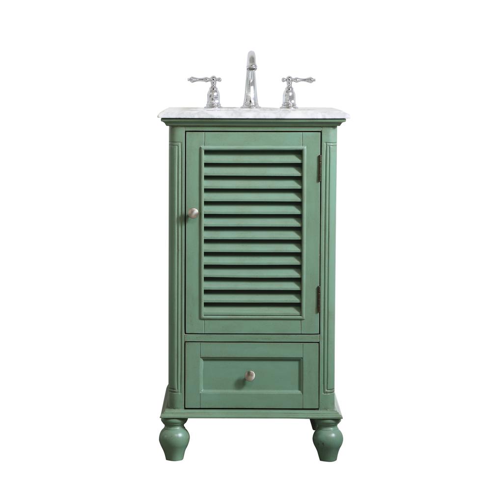 19 inch Single Bathroom Vanity in Vintage Mint. Picture 1
