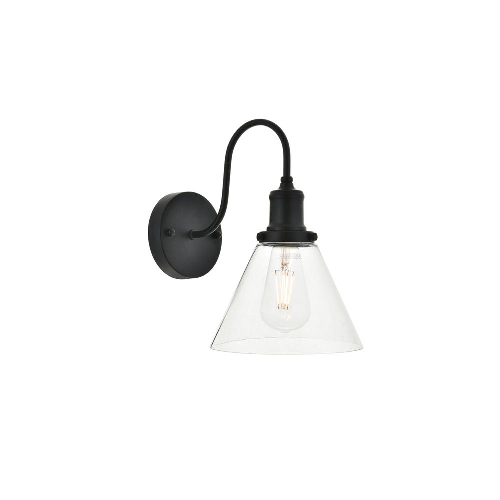 Histoire 1 light black Wall Sconce. Picture 1