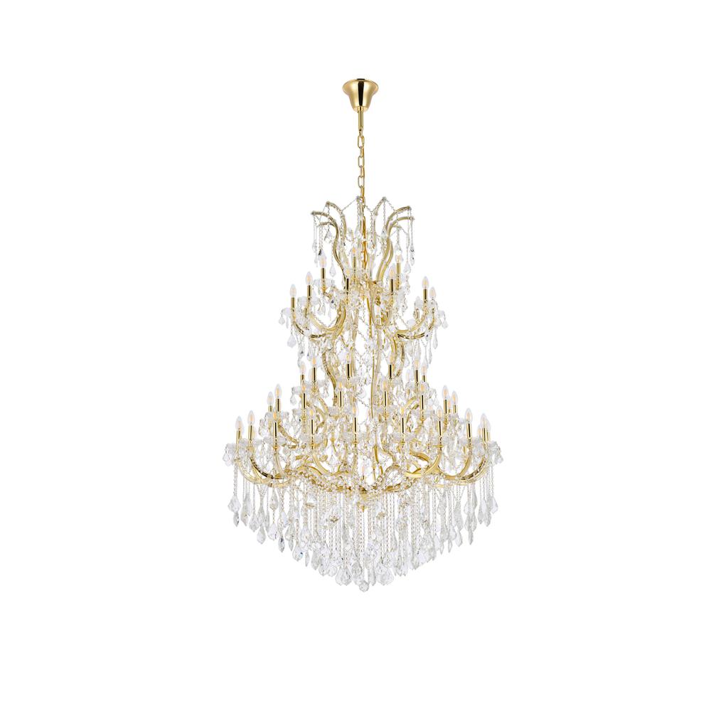 Maria Theresa 61 light Gold Chandelier Golden Teak (Smoky) Royal Cut Crystal. Picture 6