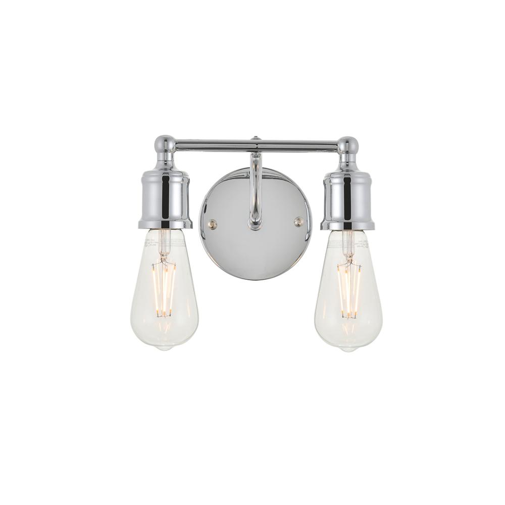 Serif 2 light chrome Wall Sconce. Picture 1