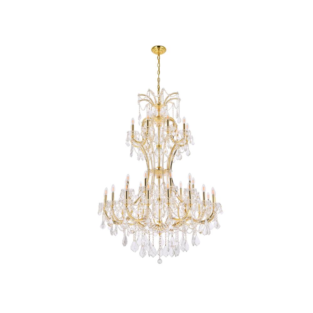 Maria Theresa 36 light Gold Chandelier Clear Royal Cut Crystal. Picture 6