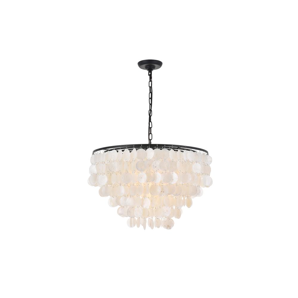 Selene 6 light Black Pendant. Picture 1