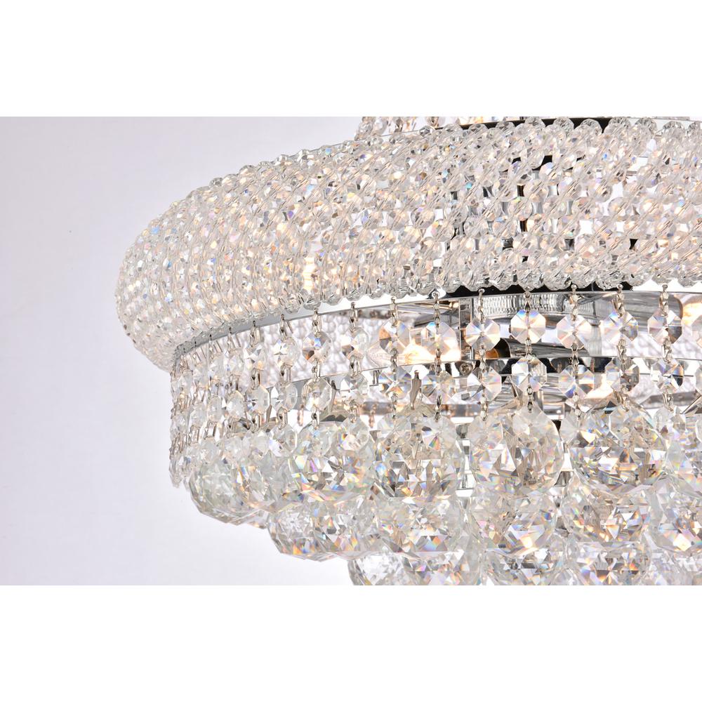Primo 8 light Chrome Pendant Clear Royal Cut Crystal. Picture 5