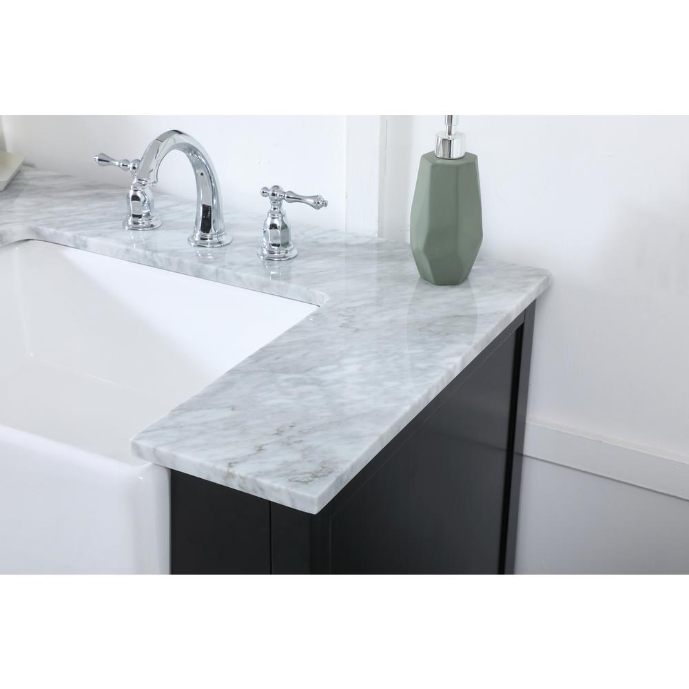 72 inch double bathroom vanity in black. Picture 5