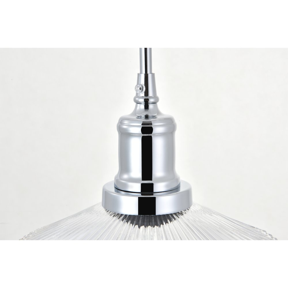 Waltz 1 Light Chrome Pendant. Picture 10