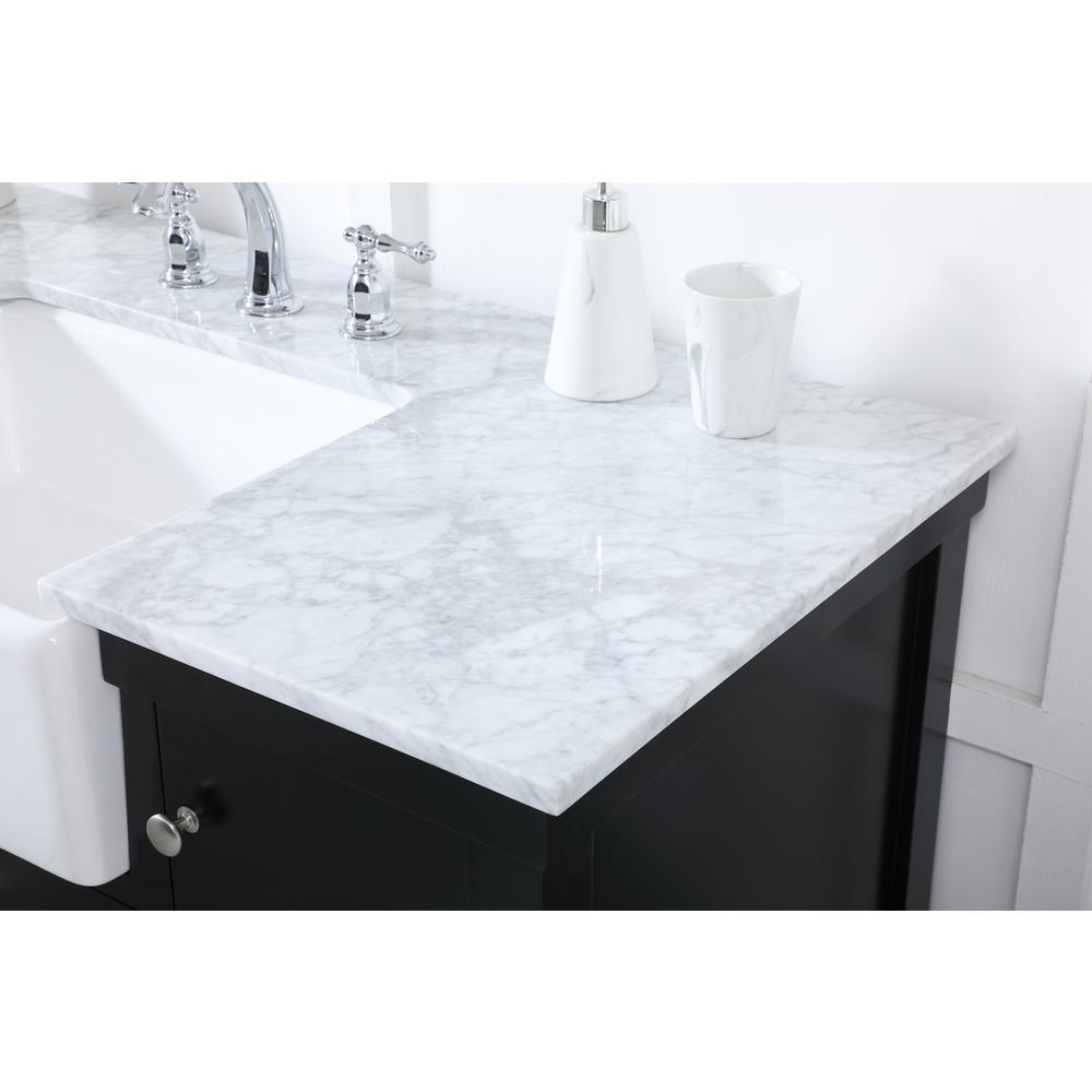 48 inch Single bathroom vanity in black. Picture 5