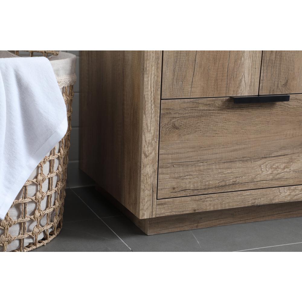 24 Inch SIngle Bathroom Vanity In Natural Oak. Picture 6