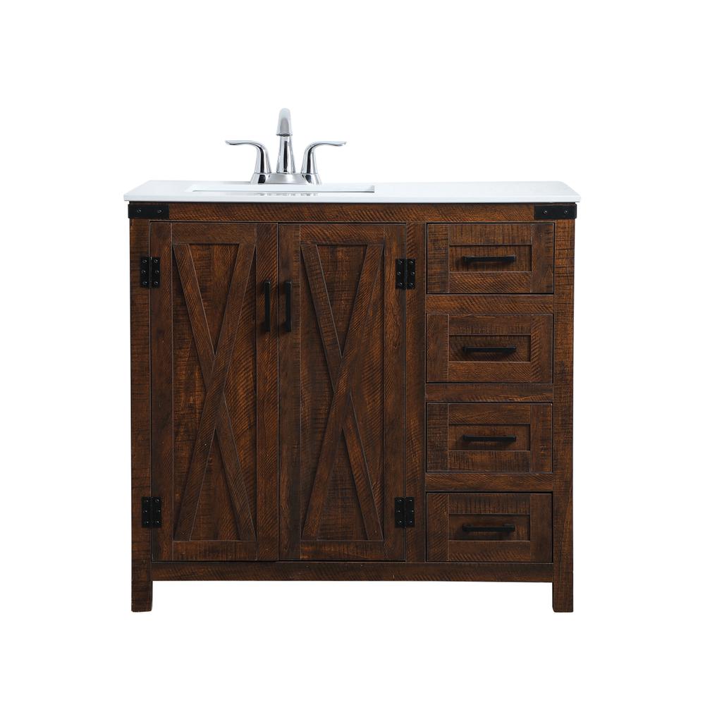 36 inch  Single Bathroom Vanity in Espresso. Picture 1