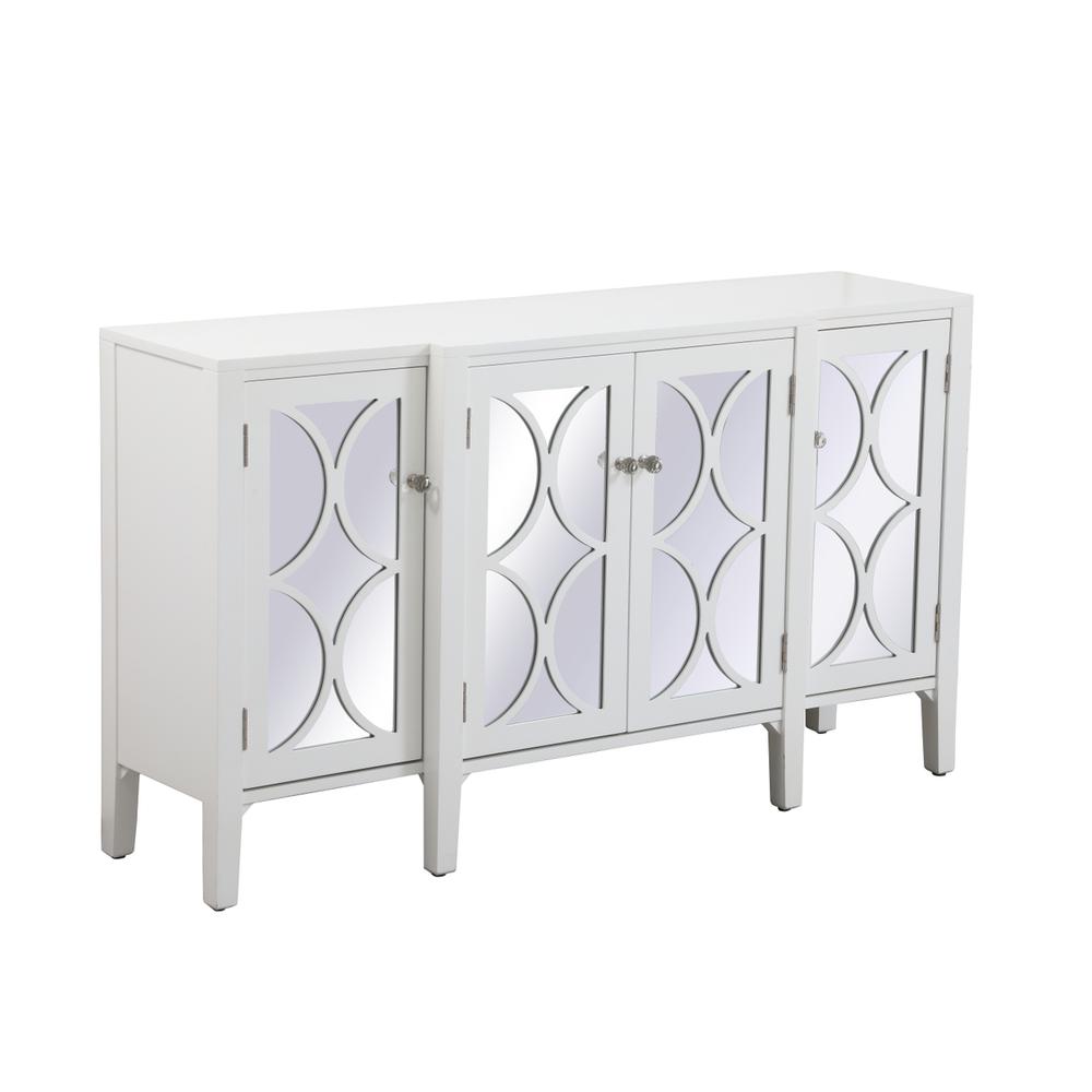 60 inch mirrored credenza in White. Picture 6