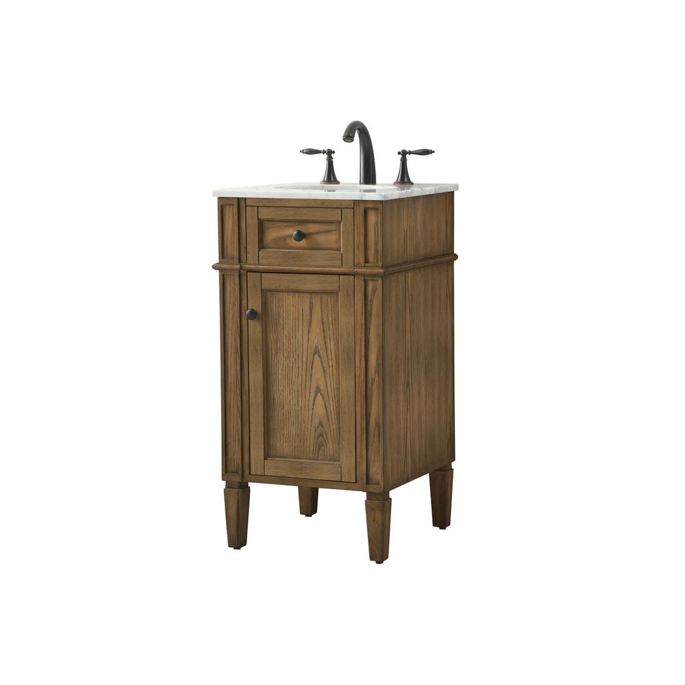 18 inch Single bathroom vanity in driftwood. Picture 7