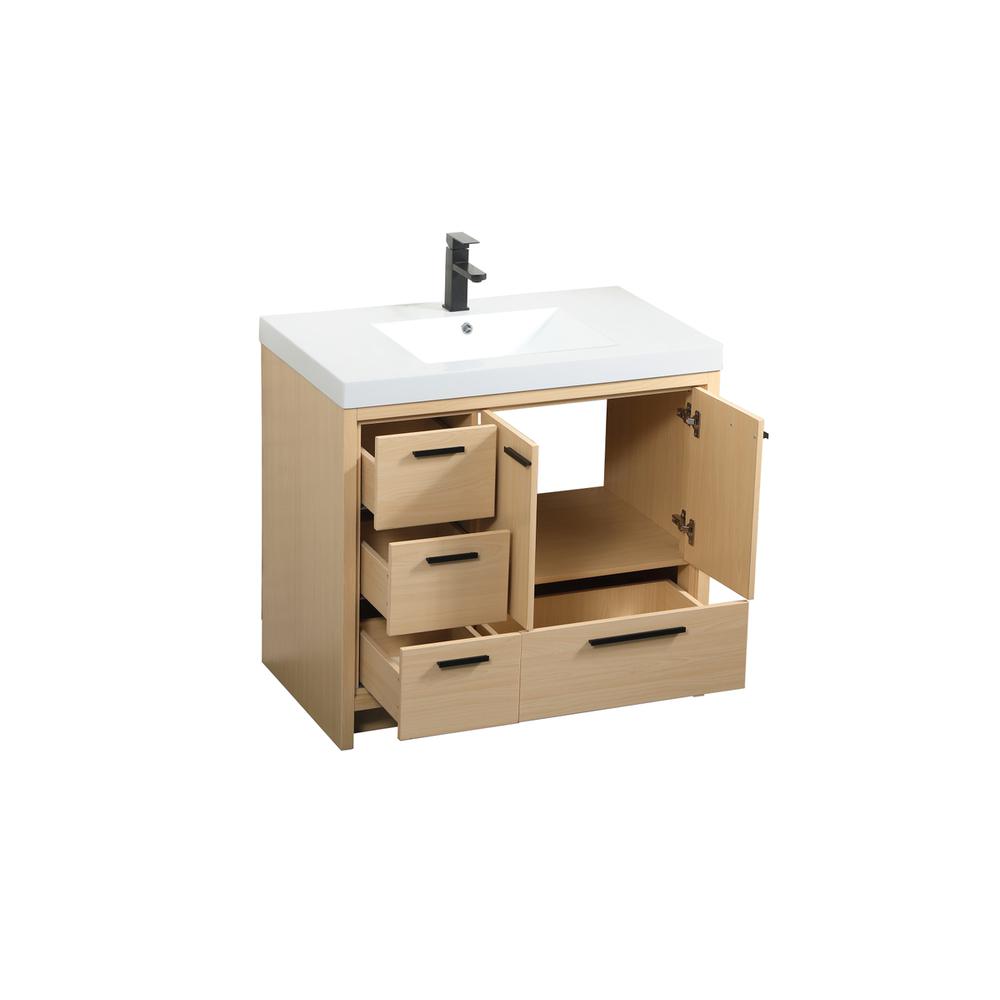 36 inch Single bathroom vanity in Maple. Picture 9