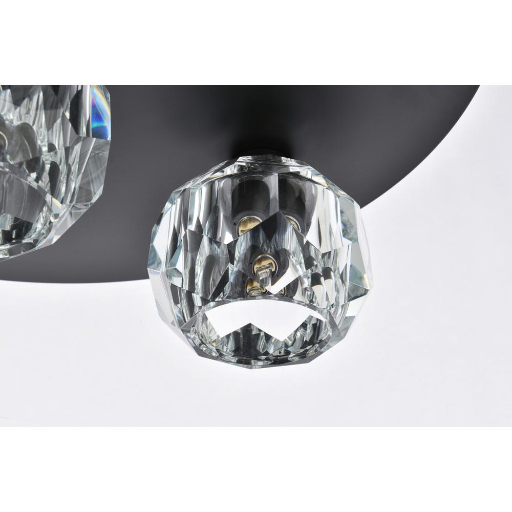 Graham 5 Light Ceiling Lamp in Black. Picture 4
