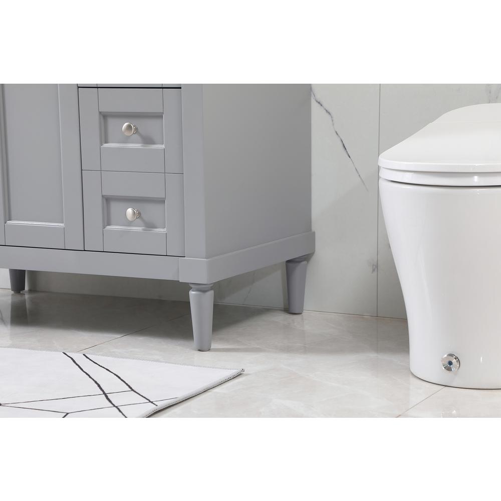 36 inch Single bathroom vanity in grey. Picture 6