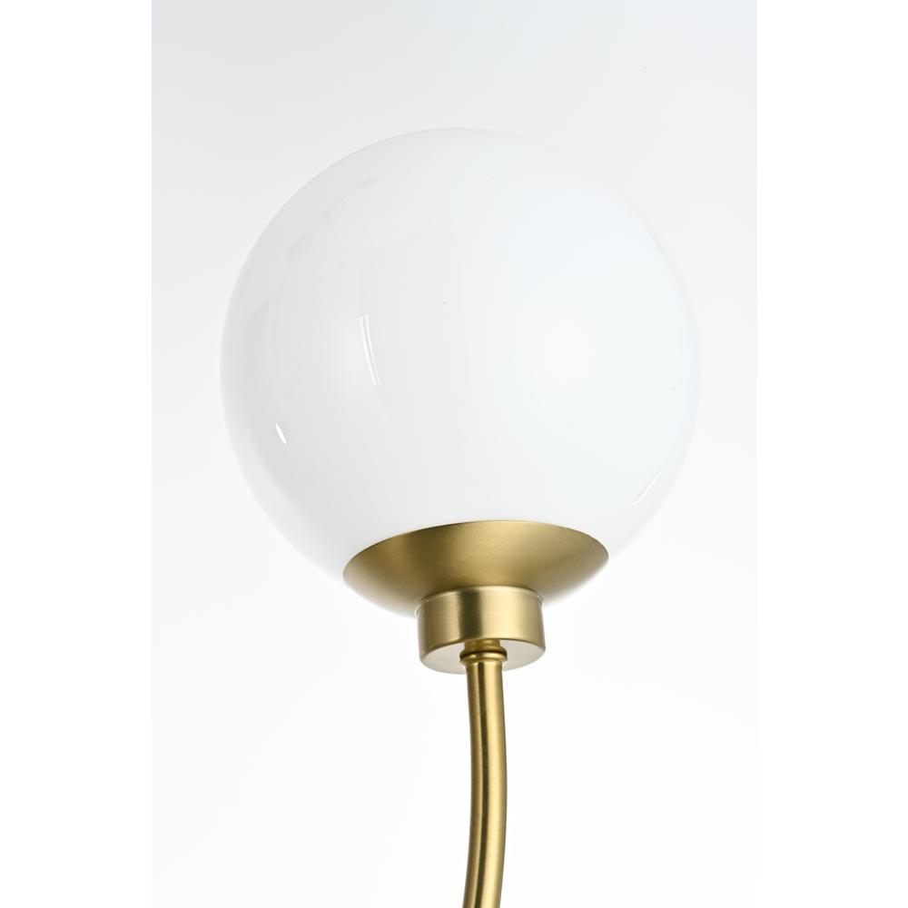 Nyomi 42 inch chandelier in Satin Gold. Picture 3