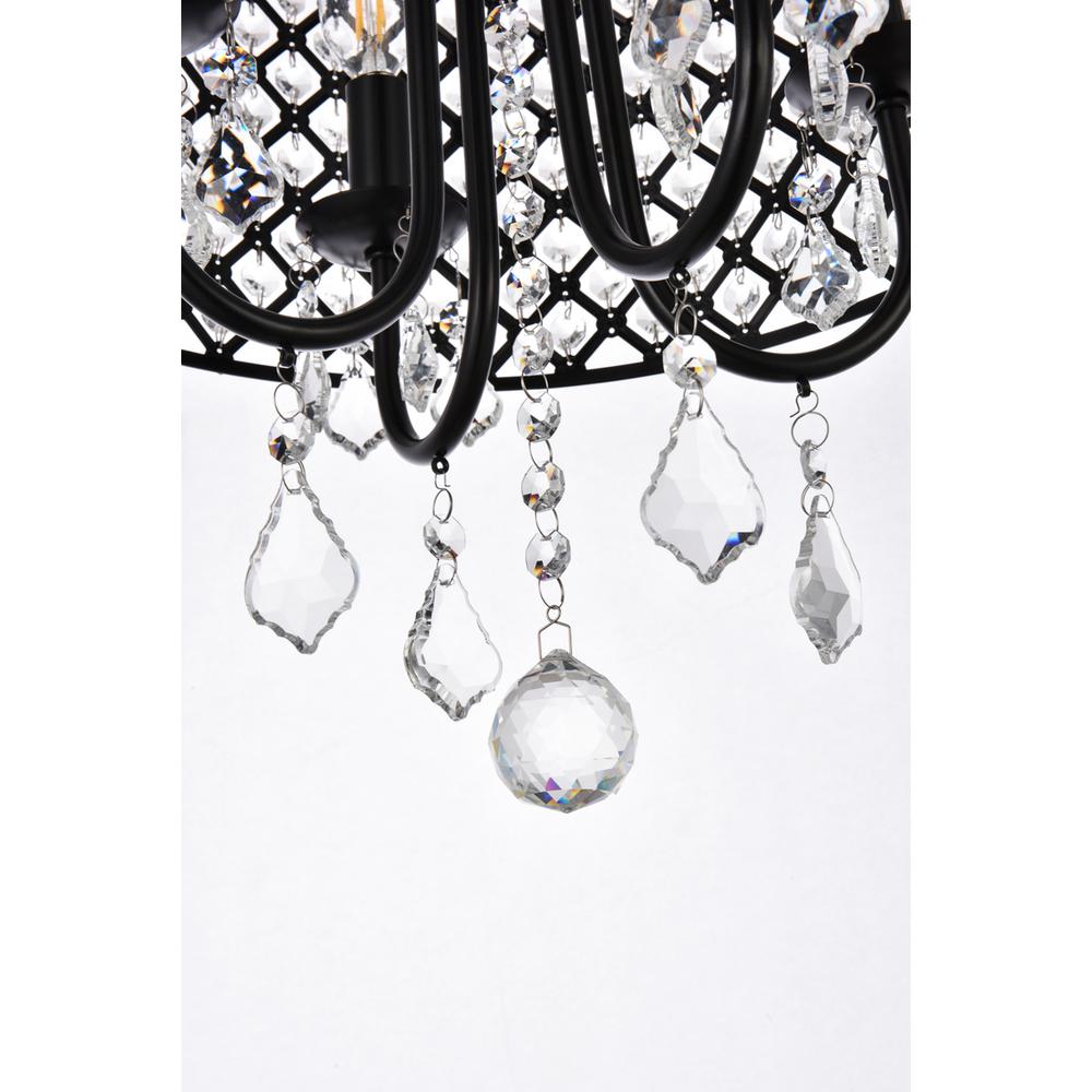 Elise 14 inch pendant in black. Picture 3