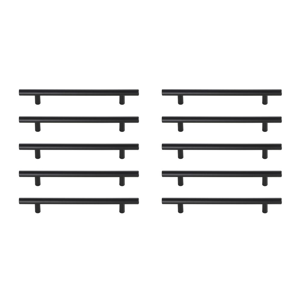 Quinn 6-5/16" Center to Center Matte Black Bar Pull Multipack (set of 10). Picture 1