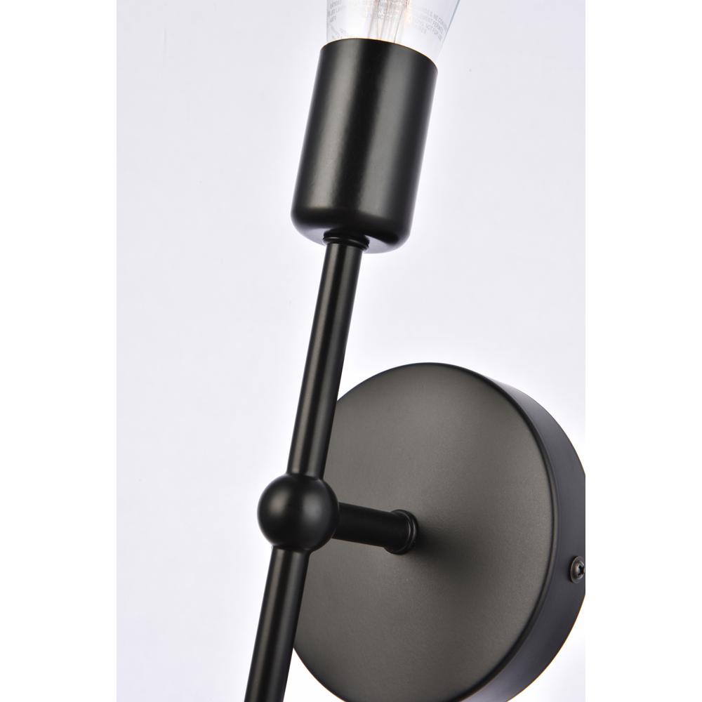 Keely 1 light black wall sconce. Picture 5