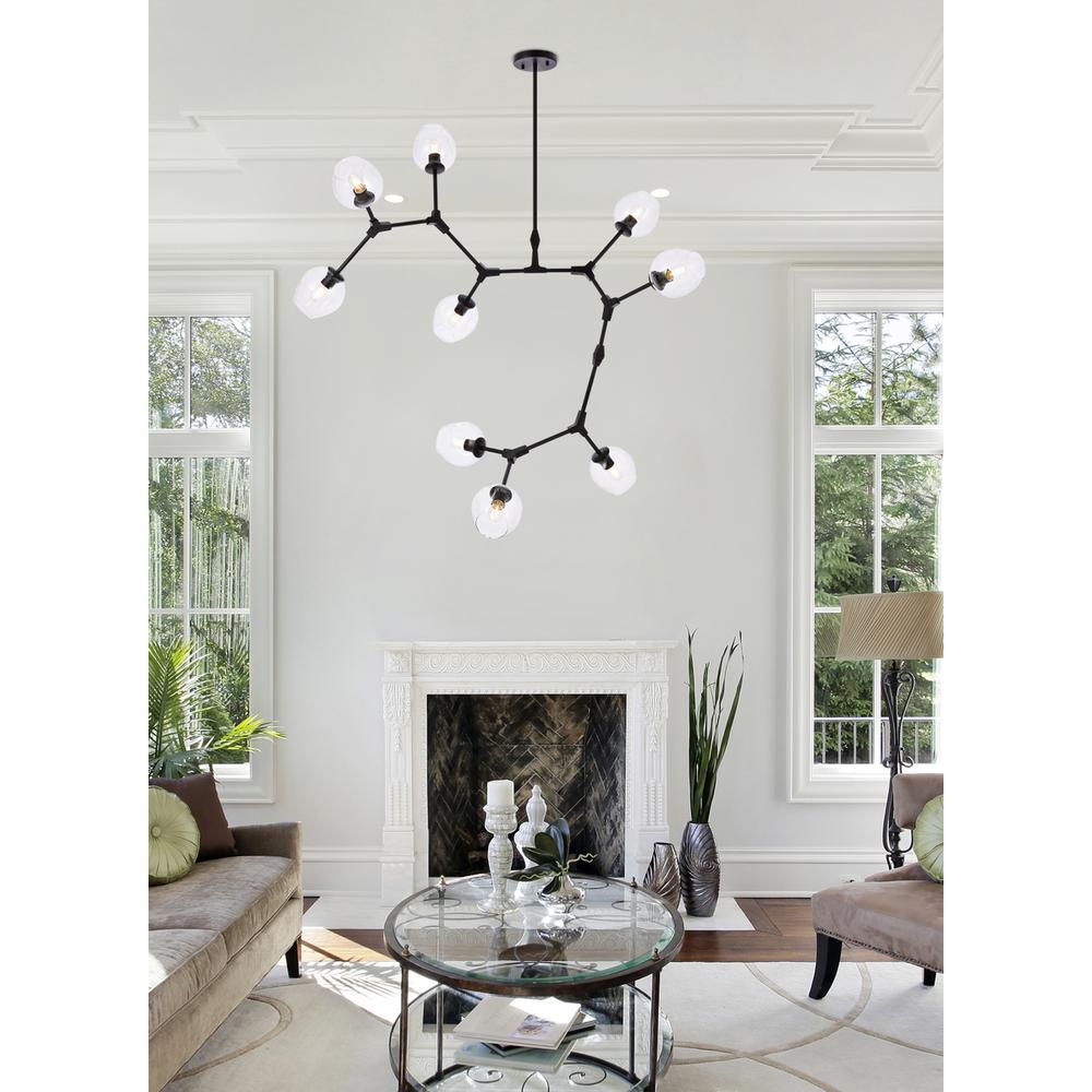 Cavoli 9 lights black chandelier. Picture 7