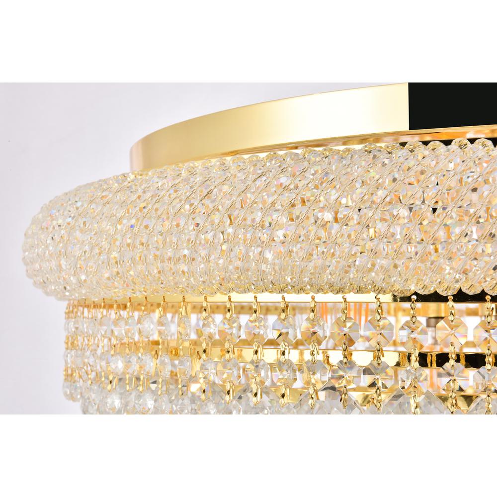 Primo 15 light Gold Flush Mount Clear Royal Cut Crystal. Picture 5