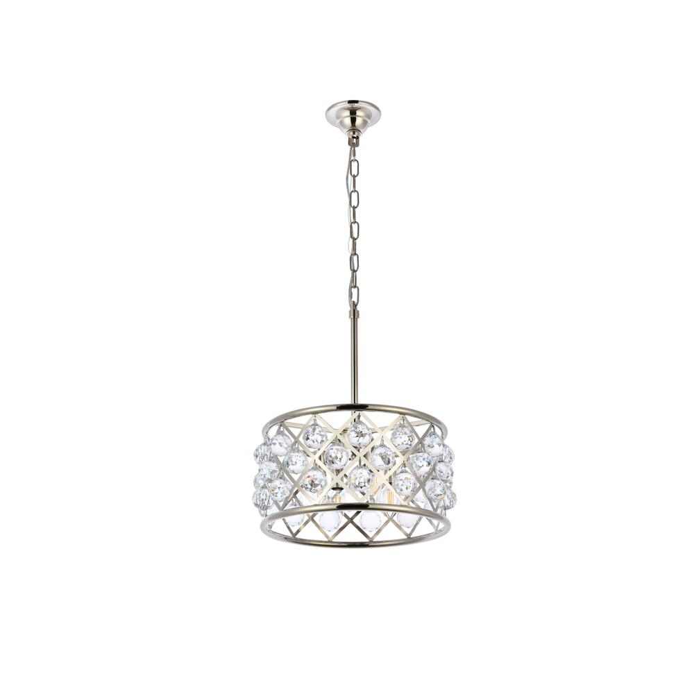 Madison 4 light polished Nickel Pendant Clear Royal Cut Crystal. Picture 6