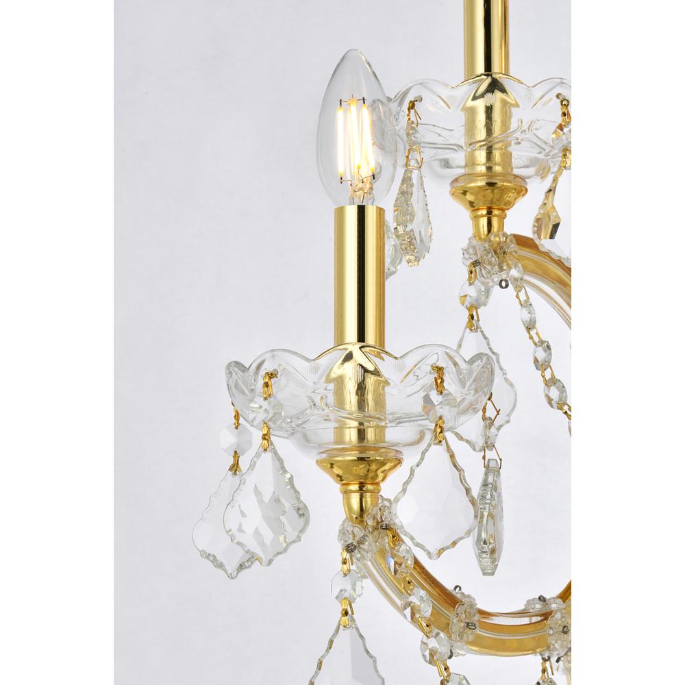 Maria Theresa 7 light Gold Wall Sconce Clear Royal Cut Crystal. Picture 3