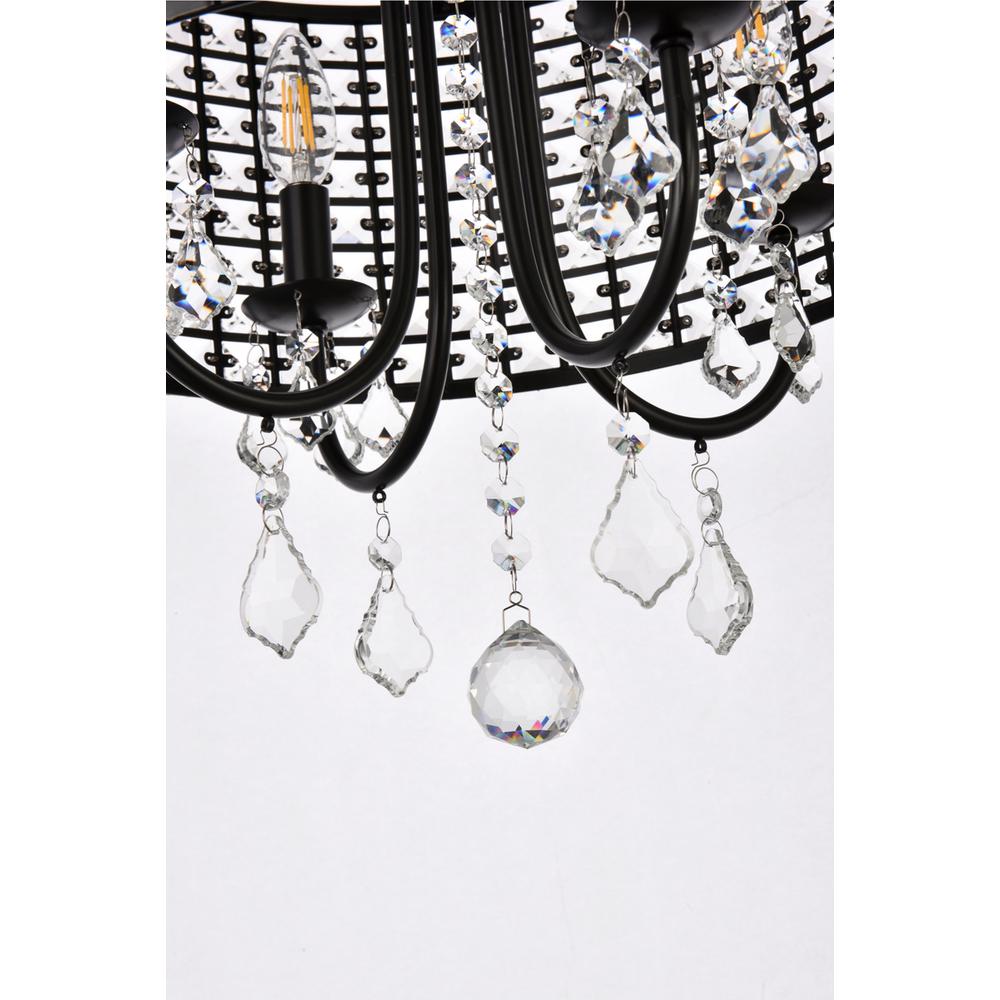 Elise 17 inch pendant in black. Picture 3